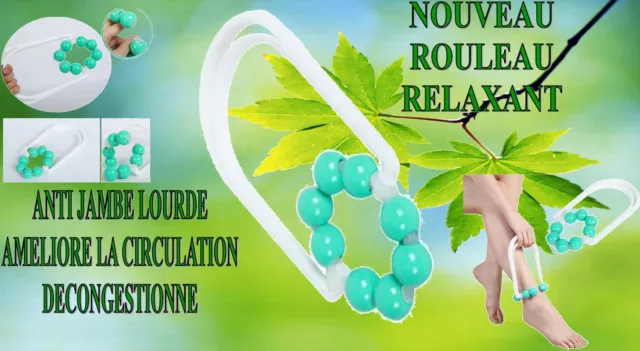 Rouleau masseur anti cellulite peau d'orange cuisse bras massage relaxation