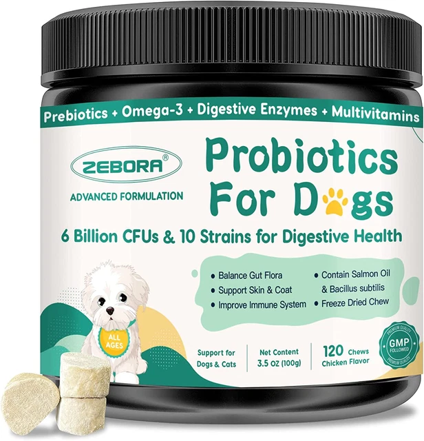 Probiotics for Dogs Digestive Health, Dog Probiotics with Digestive Enzymes, Pr