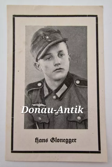 Sterbebild 2.WK - Gebirgsjäger Mountain Hunter- Gef.5.9.1944 Kielce Polen