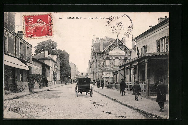 CPA Ermont, Rue de la Gare