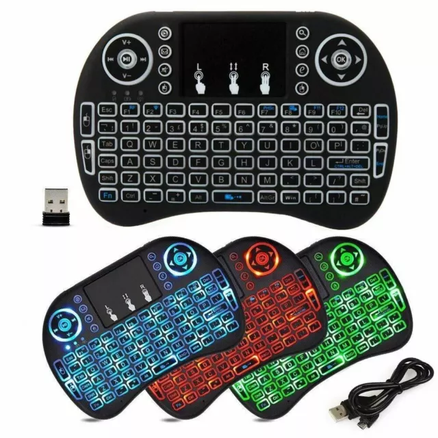 Mini Portable Wireless Keyboard Touchpad USB For Android Smart TV Box PC Laptop