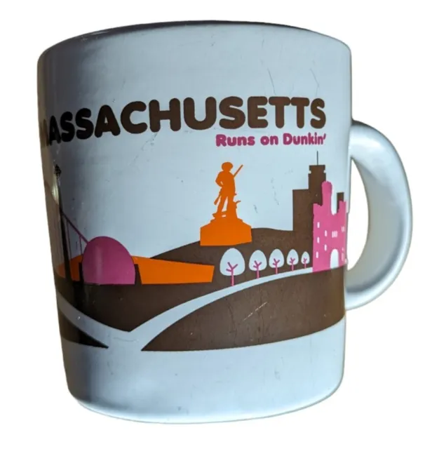 Dunkin Donuts Mug Massachusetts Runs on Dunkin Coffee 2012 Coffee Cup Boston