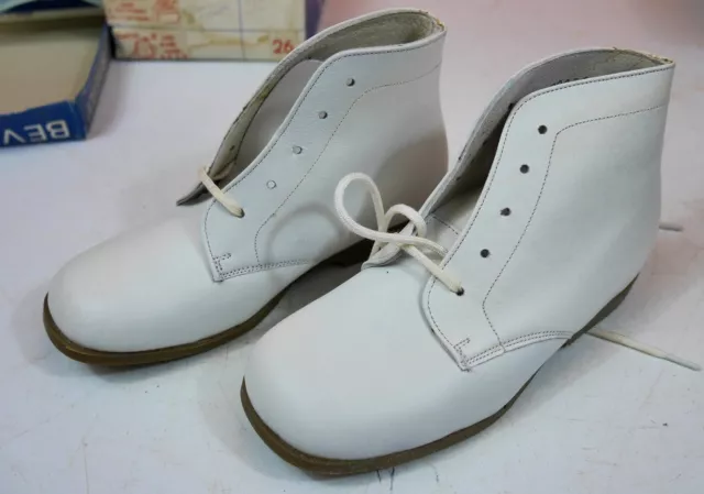 Chaussures anciennes cuir 1950 enfants poupée neuve BEVERLY taille 26