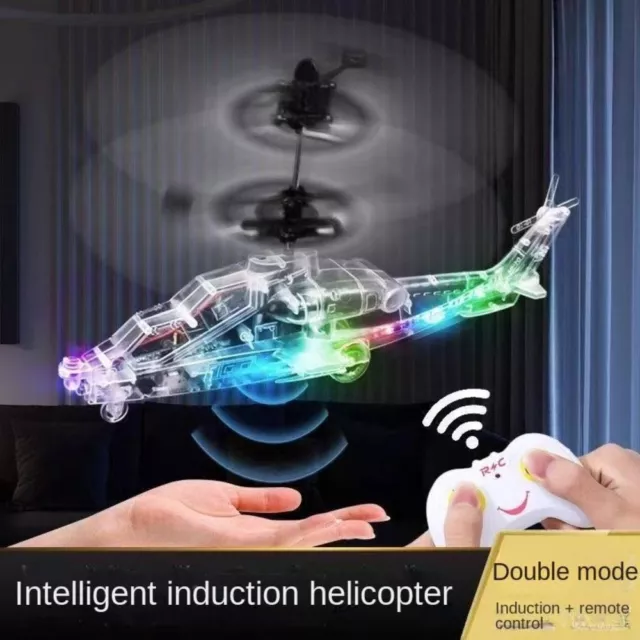Red Blue Induction Toy Helicopter Remote Control Drone Gift Drone  Boys Girls