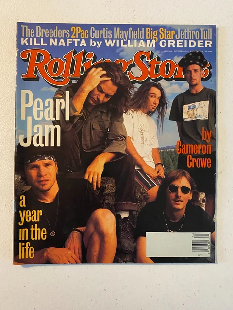 No Label Rolling Stone Magazine Issue 668 October 28-1993 Pearl Jam Tupac