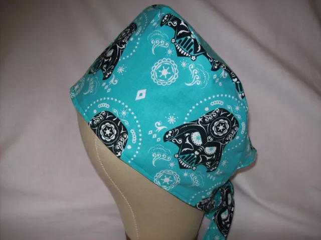 Men/Women Surgical Scrub Cap Lined Star Wars  Sugar Skulls Very Cool 100% Cotton