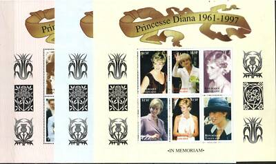 Togo Stamp - Princess Diana memorial issue Stamp - NH