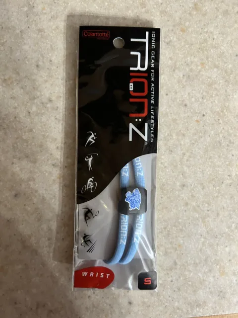 Trion Z Dual Magnetic Therapy Bracelet Size Small Carolina Blue - New!
