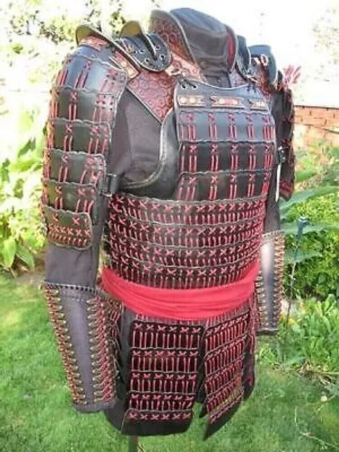 Medieval Samurai Armor Ninja Breastplate Leather Lamellar LARP cosplay armor