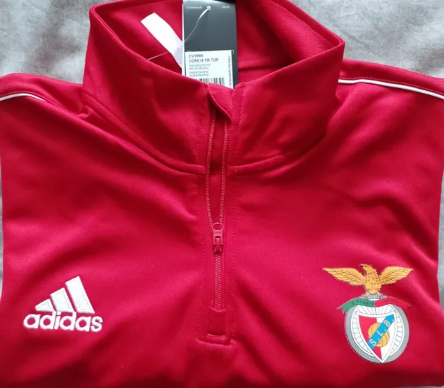 Adidas Core Aero Training Top with SLB Benfica Badge Unofficial Adults Large Red