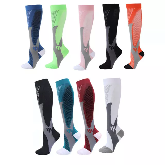 Lot 1-3pair Compression Socks Mens 20-30 mmhg Leg Support Sports Running Fitness