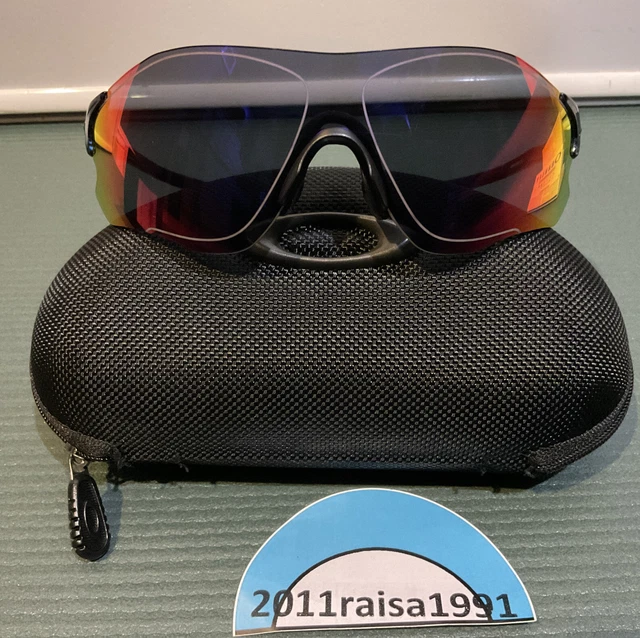 OAKLEY EVZERO Path Planet X + Red Iridium w/ Asian Fit extra nose bridge