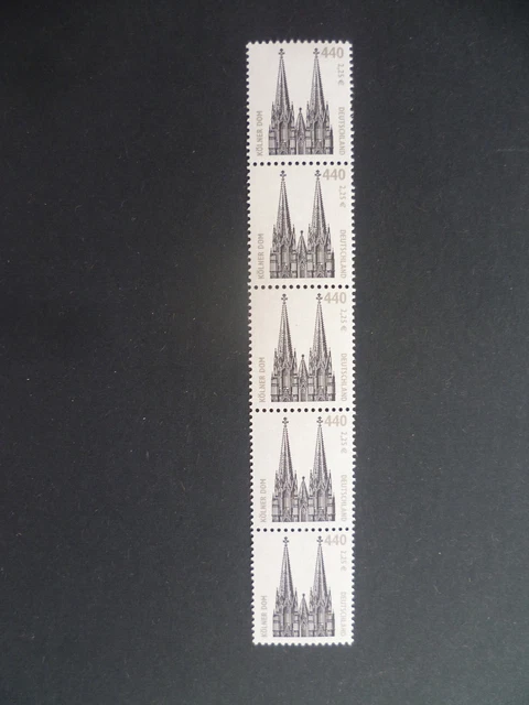 Bund Rollenmarken, SWK MiNr.  2206 ** postfrisch MNH, 5er-Streifen mit Nummer