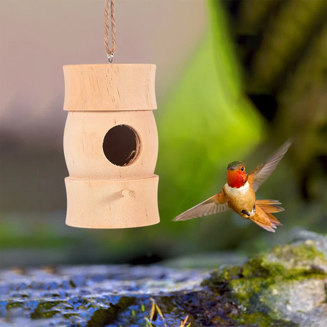 kolibris hanges vogelhaus für outdoor -garten vogel feeder hinterhof holz