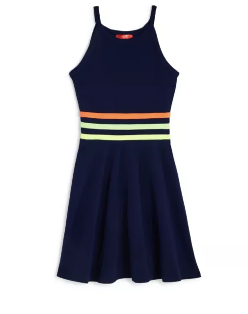 AQUA girls Rainbow Trim Dress Big Kid -100% Exclusive Bloomingdale