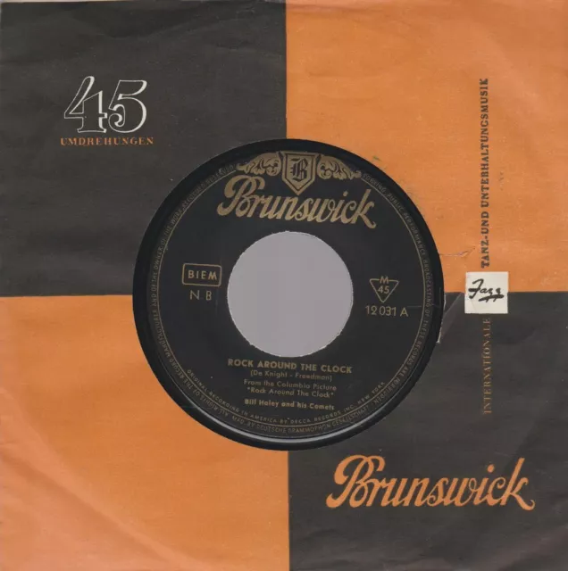 Bill Haley And His Comets Rock Around The Clock 1954 Brunswick 7"