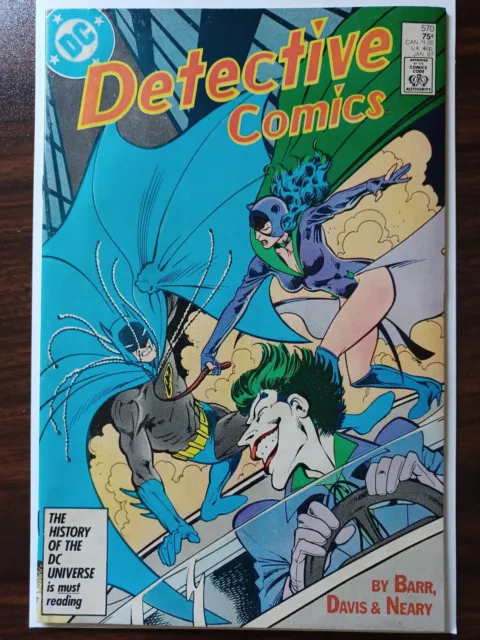 Detective Comics #570 (1986, DC Comics) Batman,  Joker, Catwoman; VF condition