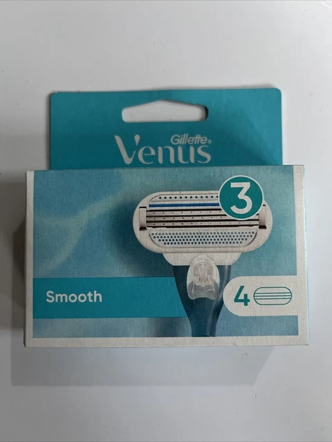 Hojas lisas Gillette VENUS - 3 hojas - paquete de 4 - NUEVAS