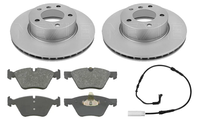 Front & Rear Brake Discs + Pads + Sensor Kit For BMW 320D E90 M Sport 2005-2011 – 300mm