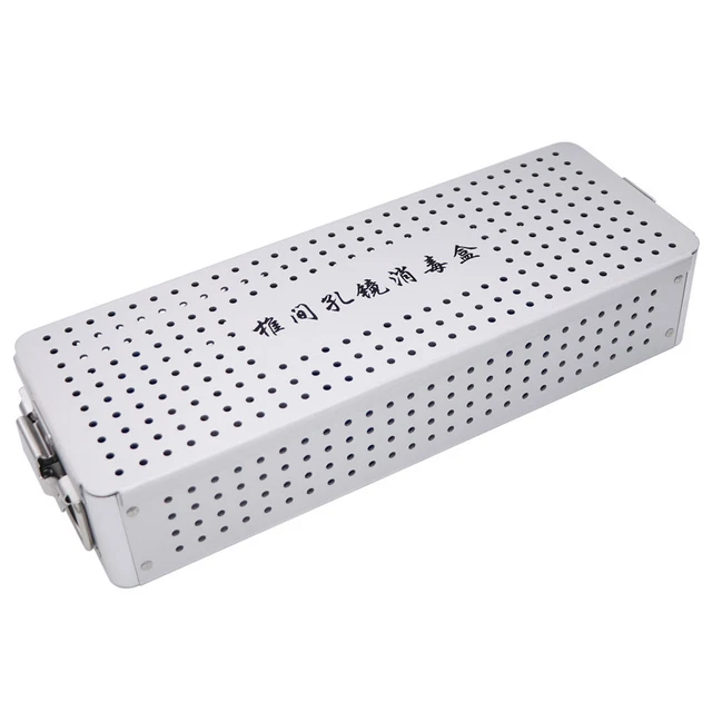 Sterilization tray case Alloy surgical instruments disinfection box-Autoclavable
