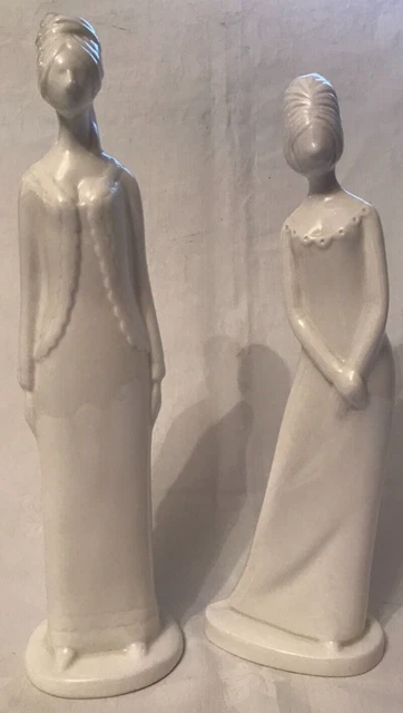 Spode 'Priscilla' & Diana feiner Knochen Porzellanfiguren X2 von Pauline Shone