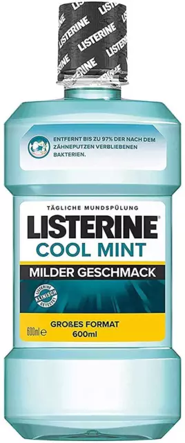 Listerine Mundspülung Total Cool Mint Milder Geschmack 600ml