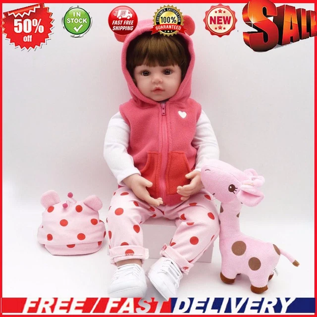 48cm Lifelike Reborn Doll Simulation Newborn Baby Soft Playmate Doll Kids Toys