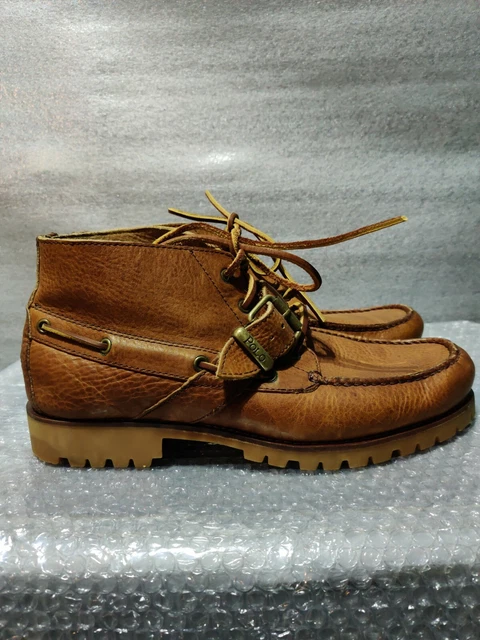 Polo Ralph Lauren Men\'s Rumford Boots Size 8D Brown Leather - 753 Polo Ralph Lauren Mens Shoes Ranger Tumbled Leather Boots 8D  main image 4
