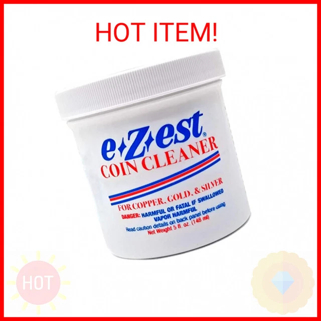 e-Z-est eZest Easy Coin Cleaner Copper Gold Silver Jewelry - 5 Ounce Jar