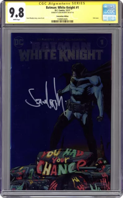Batman Blanc Knight #1 Murphy Avec Papier Alu Variante Cgc 9.8 Ss Murphy 2017
