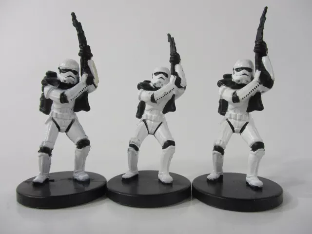 STAR WARS Miniatures 3x SANDTROOPER #50 Champions of the Force!!