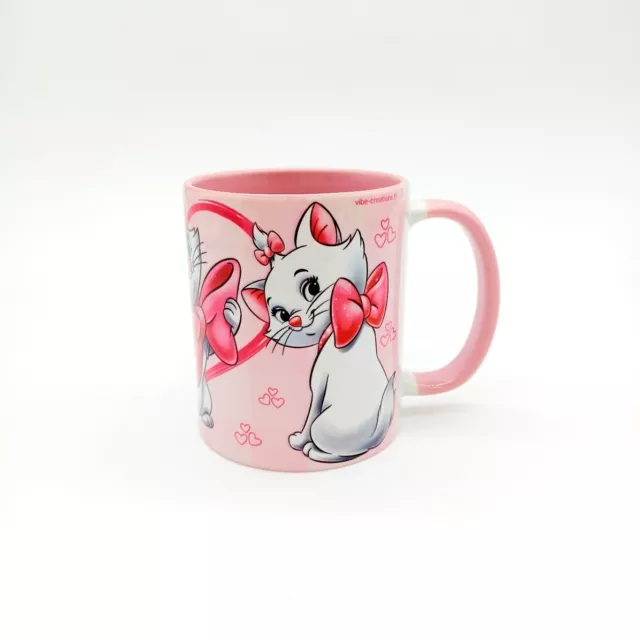 Mug-tasse céramique Marie rose café, thé, lait chaud les aristochats