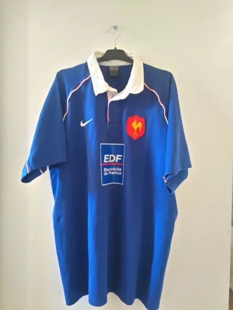 MAILLOT RUGBY NIKE quipe De France Moins De 19 Ans Ann e 2000