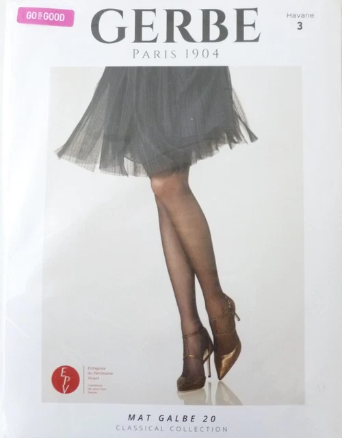 Collant Fantaisie Femme GERBE Taille 4 - Noir - Modèle Fascinant Ref 93999