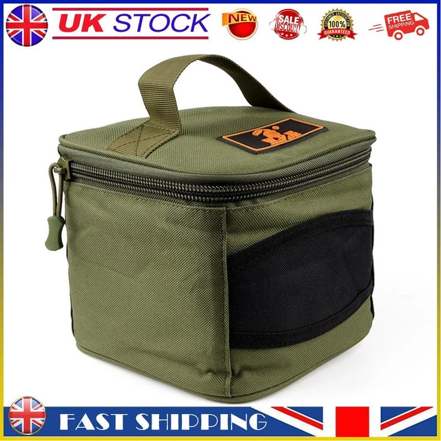 Portable Fishing Reel Storage Bag Waterproof Fishing Feeders Carrying Case G-UK