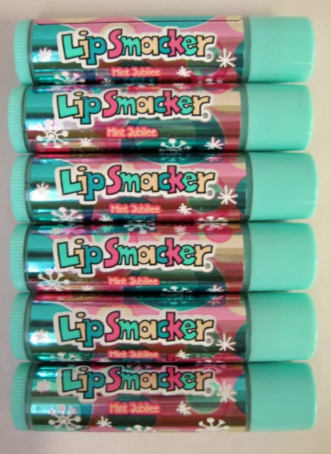 6 X Bonne Bell Lip Smacker Lip Balm MINT JUBILEE, 0.14 oz (4g) Each, Rare