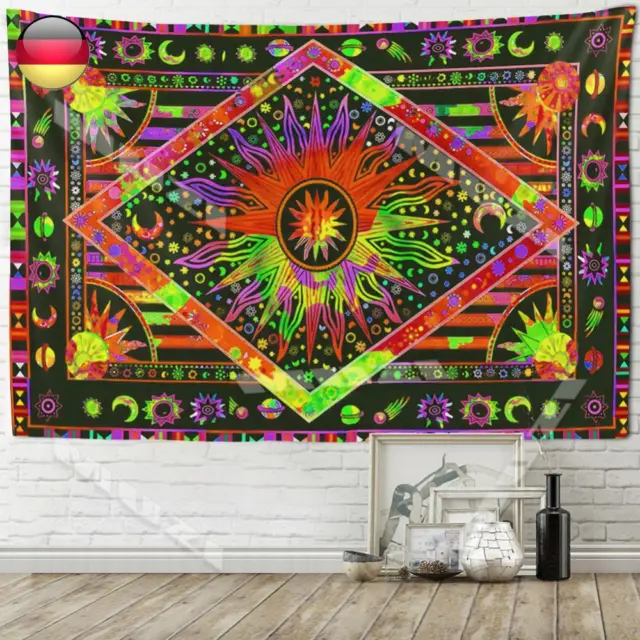 Sun Tapestry Wandbehang Teppich Home Dekorativer Teppich für Schlafzimmer Wohnzi