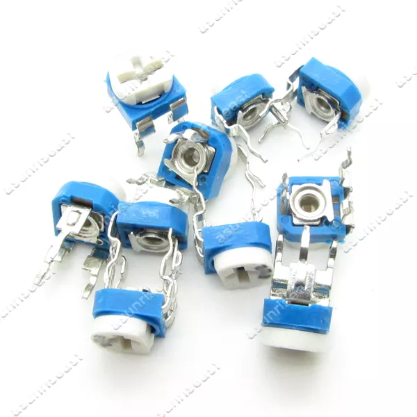 500 x Blue White 1K Ohm 102 Trimpot Trimmer Potentiometer Variable Resistor