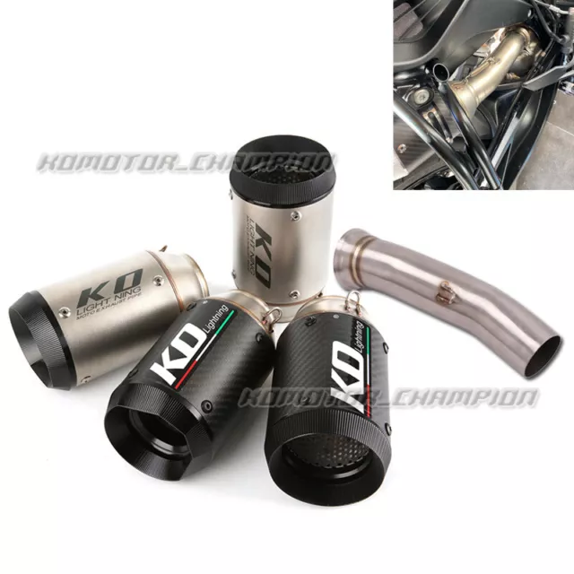 Modified Exhaust Tip Muffler Pipe Connect Link Tube Slip Motorcycle For  Duke 690