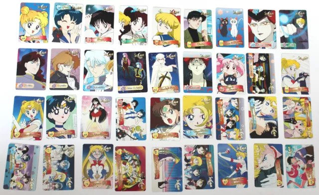 Sailor Moon Cardzillion Series 2 Complete 36 Card Base Set Vintage 1996 Bandai