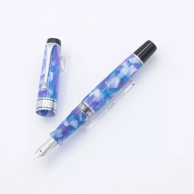 Aurora Fountain Pen Kaleido Scorpio Luce Blue F