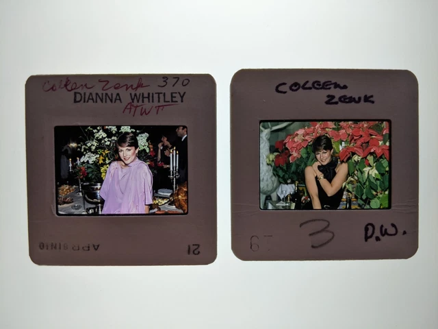 Dw5-458 Colleen Zenk Lot (2) 35Mm Orig Slide Via Dianna Whitley