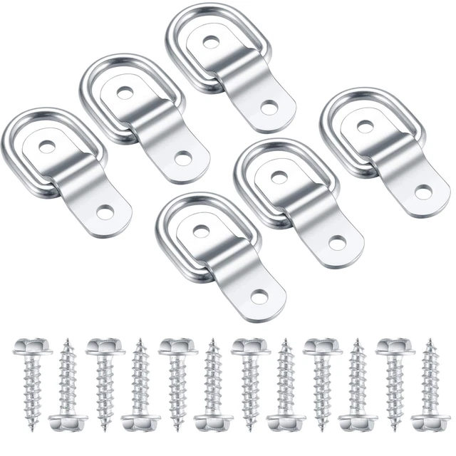 Métal D Ann0.39" (10mm) D-Anneaux Boucle Pour Sacs