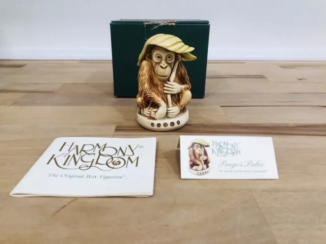 Harmony Kingdom Pongo's Palm Borneo Sumatra Figurine TREASURE JEST Version 1