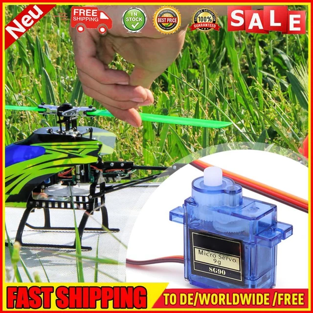NUOVO SG90 9G Micro Servomotore RC Robot Braccio Elicottero Telecomando