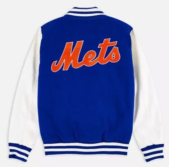 New Era MLB Wordmark Varsity Jacket NY Mets Jacket | FAST SHIP | USA RETURNS | 2