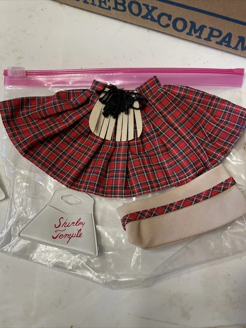 1955 12" Ideal Shirley Temple  Wee Willie Winkie ￼Doll 3 Piece Scottish Outfit!
