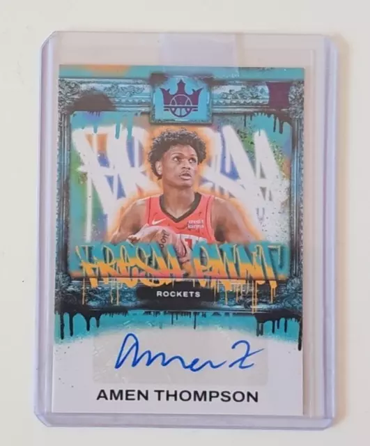 2023 24 PANINI COURT Kings Amen Thompson Fresh Paint Purple Violet 36/ 2023 24 PANINI COURT Kings Amen Thompson Fresh Paint Purple Violet 36/