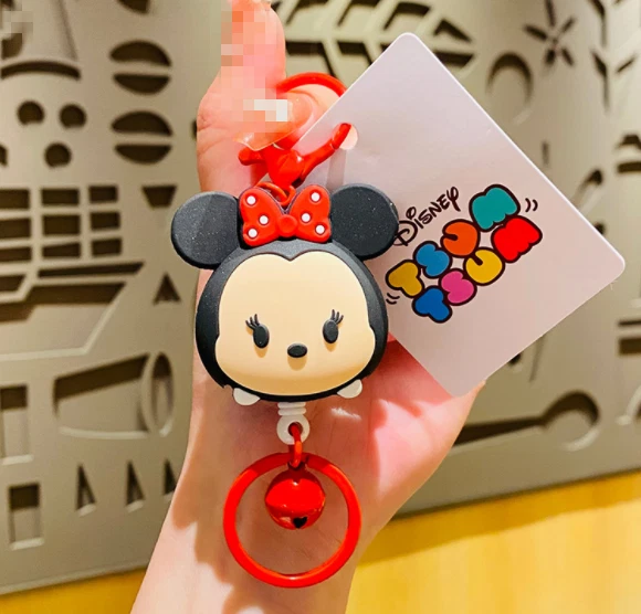 New Disney TSUM Minnie 3D PVC Handbags Bags Hanger Pendant Keychains Key Rings