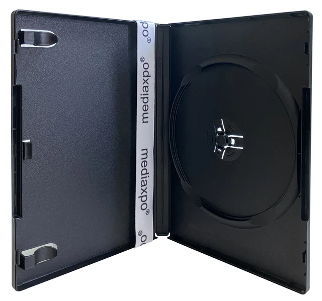 200 PREMIUM STANDARD Black Single DVD Cases 14MM (100% New Material)